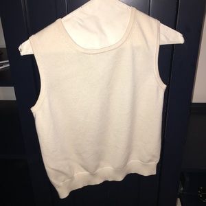 Sleeveless sweater, Elements, Size P0, Off-white